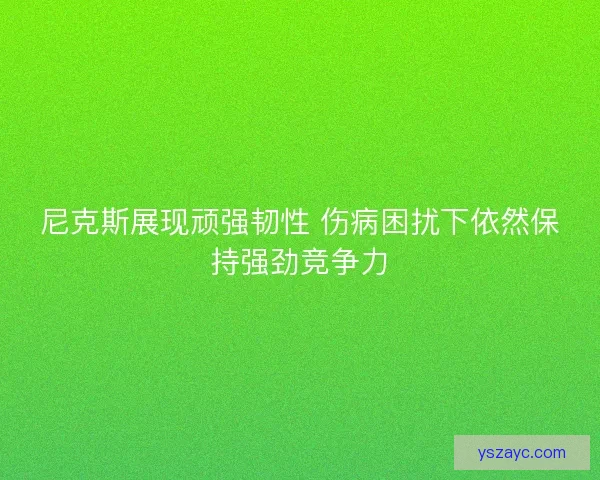 尼克斯展现顽强韧性 伤病困扰下依然保持强劲竞争力 尼克斯展现顽强韧性 伤病困扰下依然保持强劲竞争力