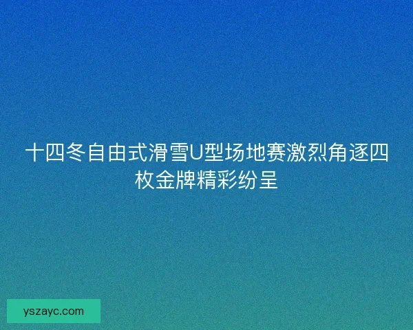 十四冬自由式滑雪U型场地赛激烈角逐四枚金牌精彩纷呈